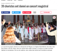 Mauvezin 39 choristes ont donné un concert Magistral – Article La Dépêche du Midi