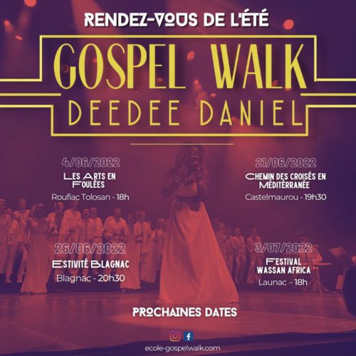 date de concert gospel walk